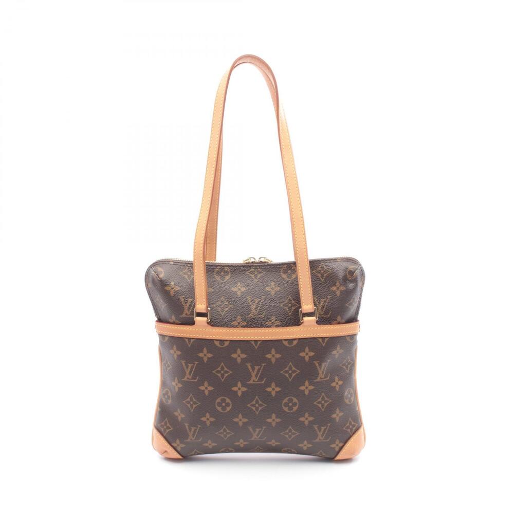 Louis Vuitton Coussin Shoulder Bag Canvas Leather Monogram Brown